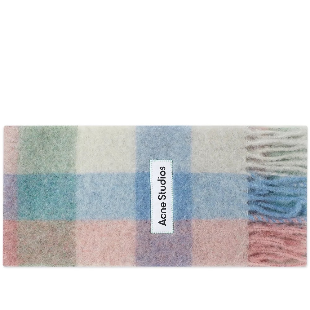 Acne Studios Mohair Checked Scarf